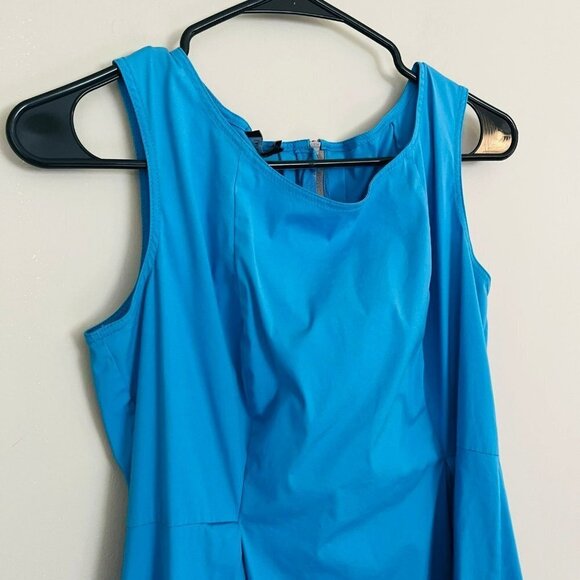 Lafayette 148 Teal Fit and Flare Mini Dress SZ 6 - Picture 2 of 7